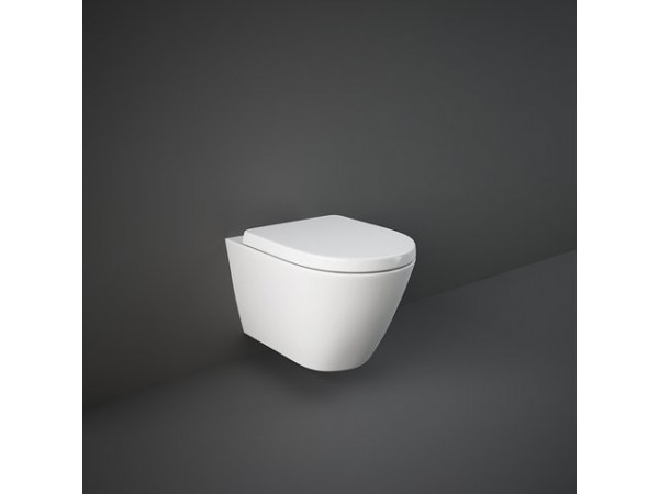 RAK CERAMICS Zestaw Resort Miska WC podwieszana 52x36 cm, rimless + deska standard wolnopadająca.