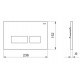 RAK CERAMICS Przycisk spłukujący prostokąt 23,6x15,2x1,2cm, biały matt.