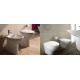 RAK CERAMICS Zestaw Morning Miska WC 52x37 cm podwieszana, rimless, biały połysk + deska WC slim wolnoopadająca.