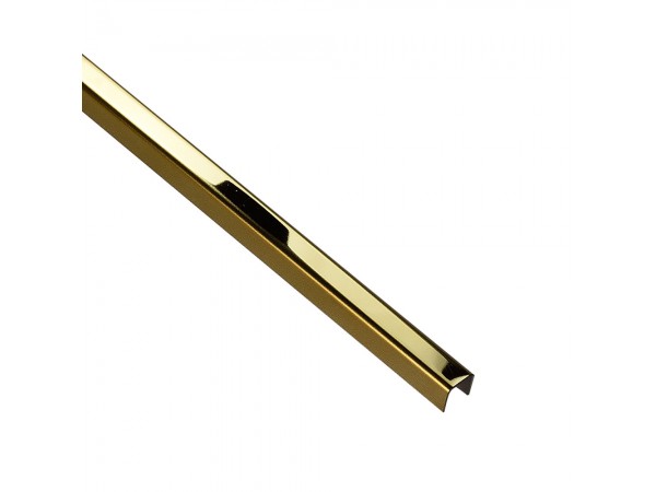 PROFIL DESIGN Listwa dekoracyjna GOLD 10mm, stal polerowana lustro, 270cm.