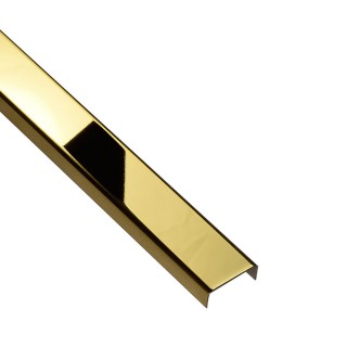 PROFIL DESIGN Listwa dekoracyjna GOLD 23mm, stal polerowana lustro, 270cm.