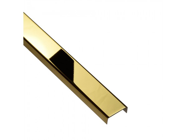 PROFIL DESIGN Listwa dekoracyjna GOLD 23mm, stal polerowana lustro, 270cm.