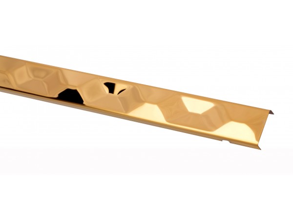 PROFIL DESIGN Listwa dekoracyjna GOLD 3D 30mm, stal polerowana lustro, 270cm.