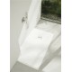 Brodzik kompozytowy Stabilsound Plus® Protos White Stone 90x90x3,5 cm R55, półokrągły