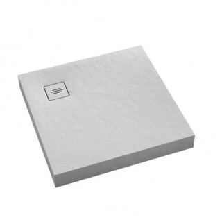 Schedpol Schedline Collection Brodzik akrylowy NonLimits White Stone 80x80x12 cm, kwadratowy