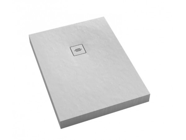 Schedpol Schedline Collection Brodzik akrylowy NonLimits White Stone 80x100x12 cm, prostokątny