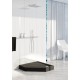 SCHEDPOL, SCHEDLINE COLLECTION Cameron White Brodzik pięciokątny Stabilsound® 90x90x12cm, czarny.