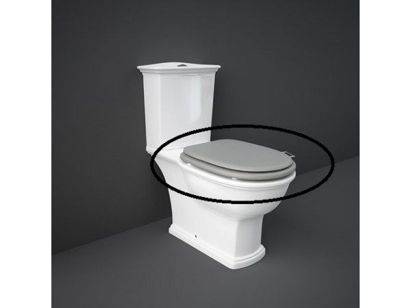 RAK CERAMICS Washington Deska WC wolnoopadająca lakierowana, czarny mat
