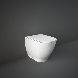 RAK CERAMICS Moon Miska WC stojąca 56x36 cm, rimless, biały połysk