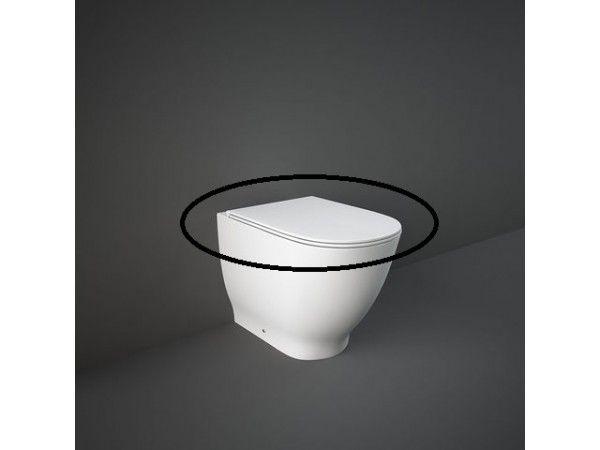 RAK CERAMICS Moon Deska WC wolnoopadająca slim, biały połysk
