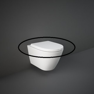 RAK CERAMICS Resort/Tonique Deska WC wolnoopadająca, biały połysk.
