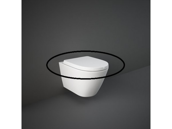RAK CERAMICS Resort/Tonique Deska WC bez wolnego opadu, biały.